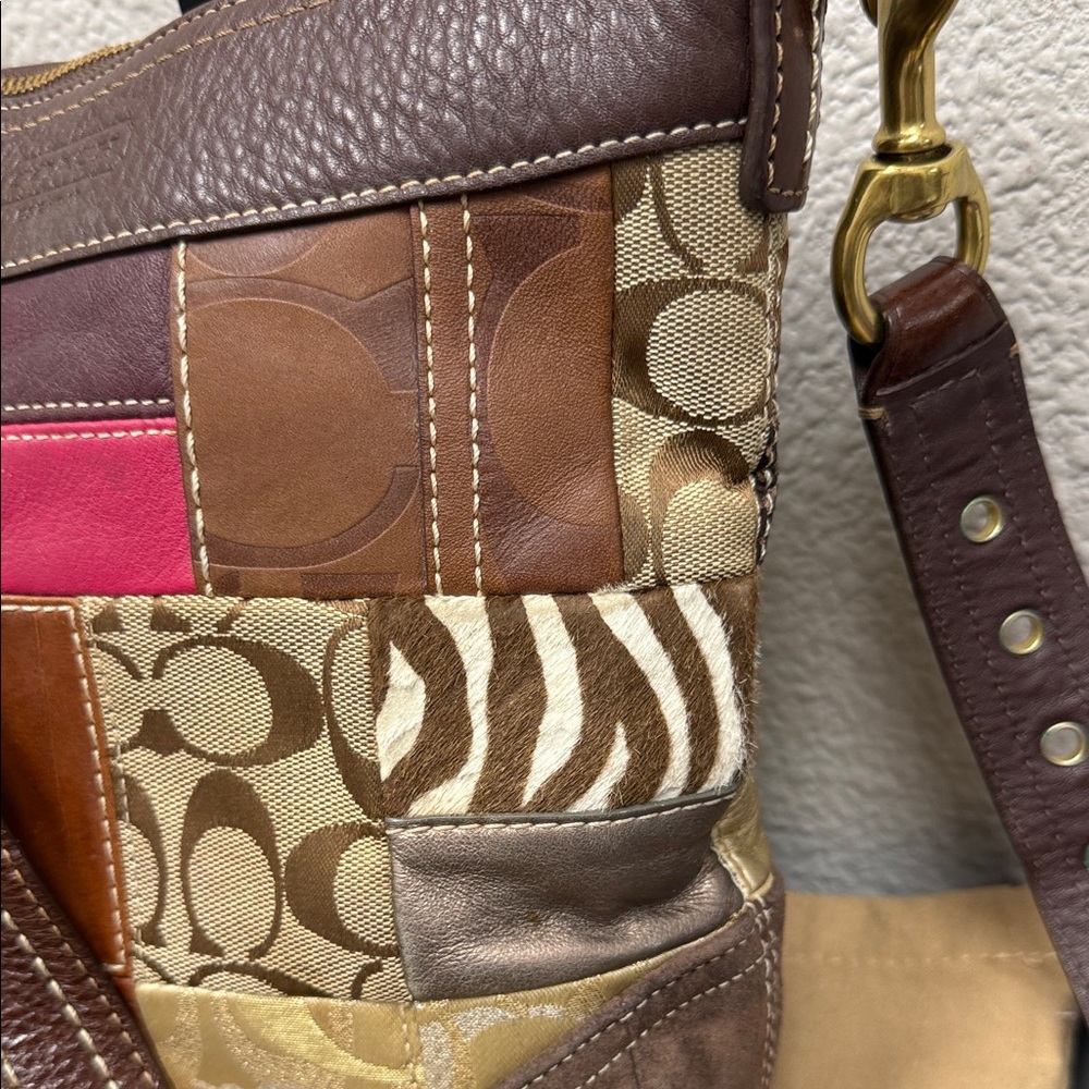 Coach Bleeker Patchwork Leather Crossbody Bag - Picture 2 of 12
